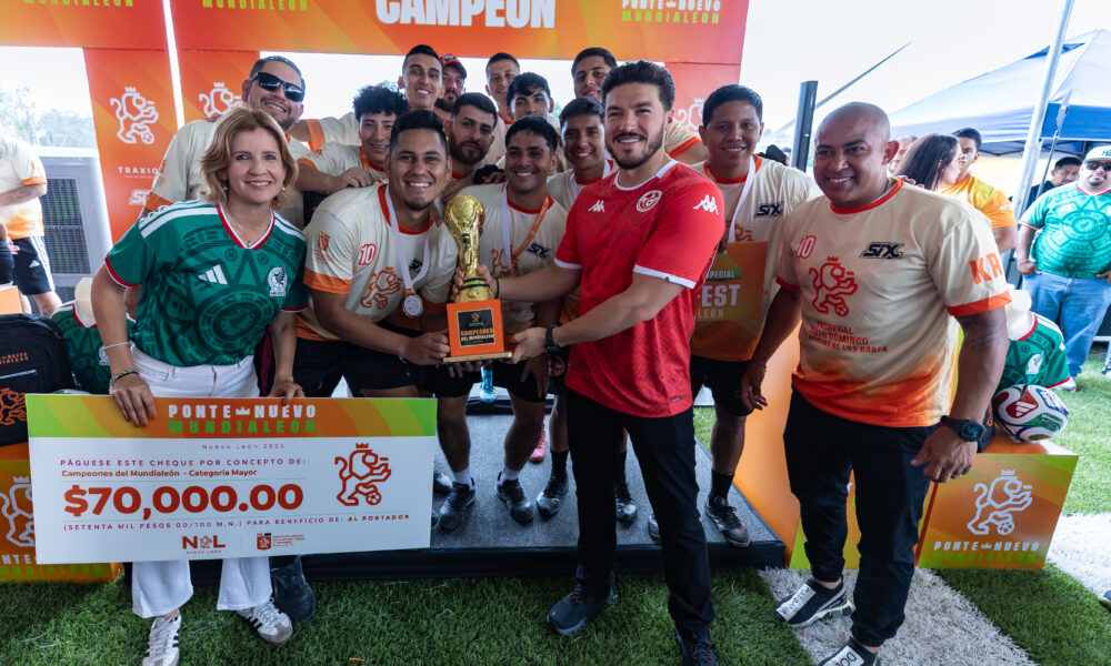 Premia Samuel García a campeones de “Ponte Nuevo, Mundialeón”