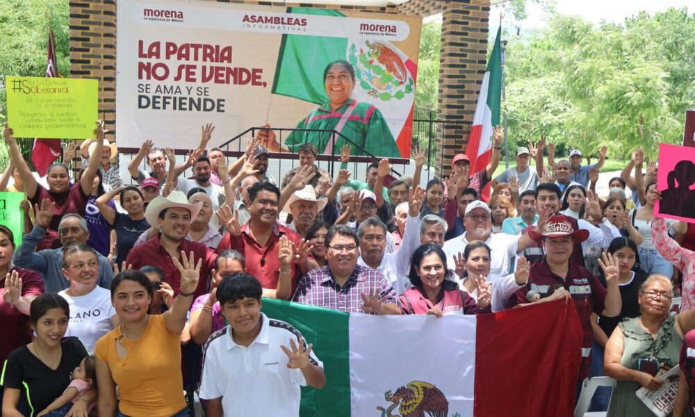 Realiza Morena asambleas en Río Bravo y Nuevo Morelos en defensa de la soberanía nacional