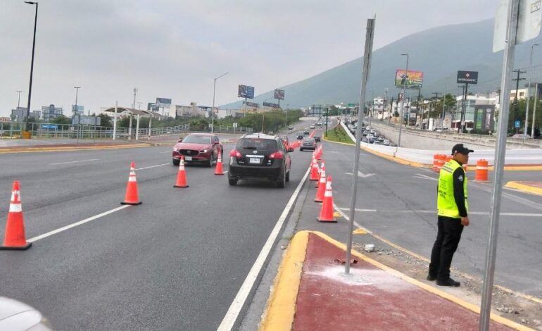 Amplían a nueve kilómetros el carril reversible matutino en Paseo de los Leones