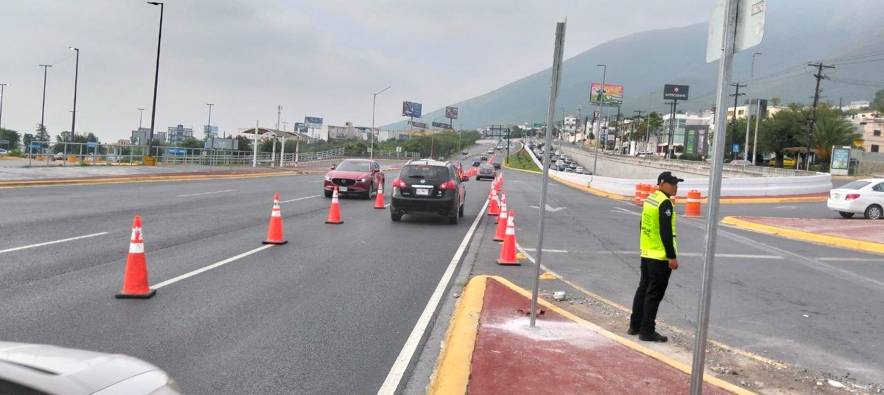 Amplían a nueve kilómetros el carril reversible matutino en Paseo de los Leones