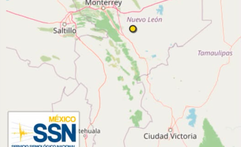Sismo de magnitud 3.7 se registra al norte de Montemorelos; no reportan daños