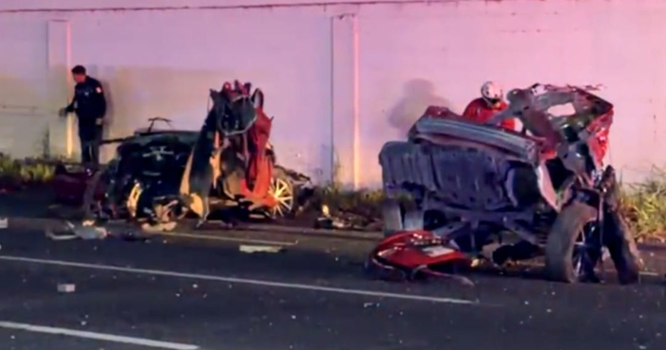 Mueren cuatro jóvenes en choque sobre la Carretera Nacional, en Santiago