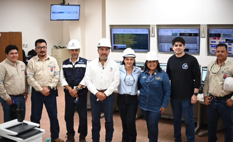 Visita Olga Sosa en Altamira una de las principales plantas generadoras de energía en México