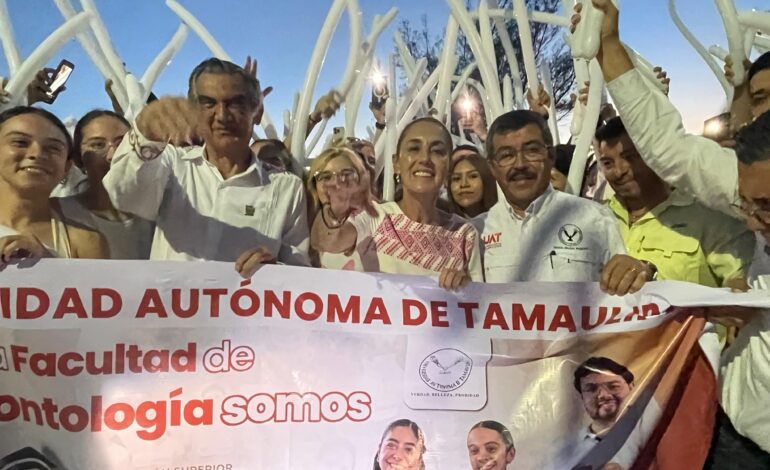 Da la UAT cálida bienvenida a Claudia Sheinbaum en el Campus Tampico