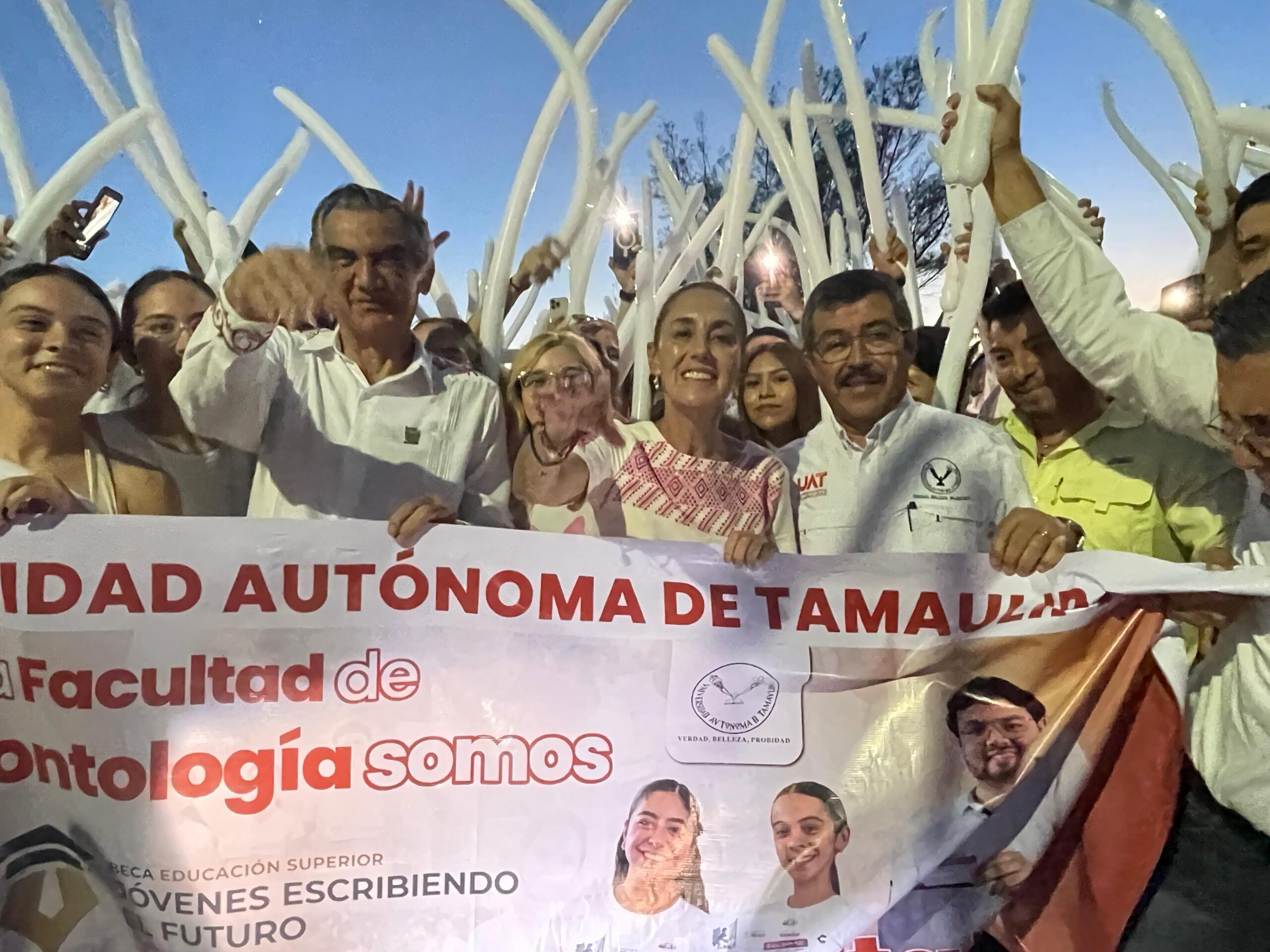 Da la UAT cálida bienvenida a Claudia Sheinbaum en el Campus Tampico