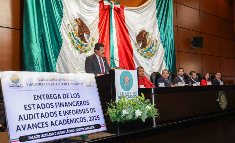 Ante la ANUIES, el rector de la UAT llama al Congreso Federal a sumar alianzas para fortalecer la educación superior