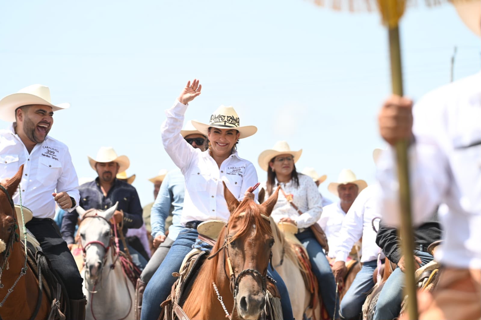 Cabalgata une a los pueblos: Olga Sosa en el 399 aniversario de Palmillas