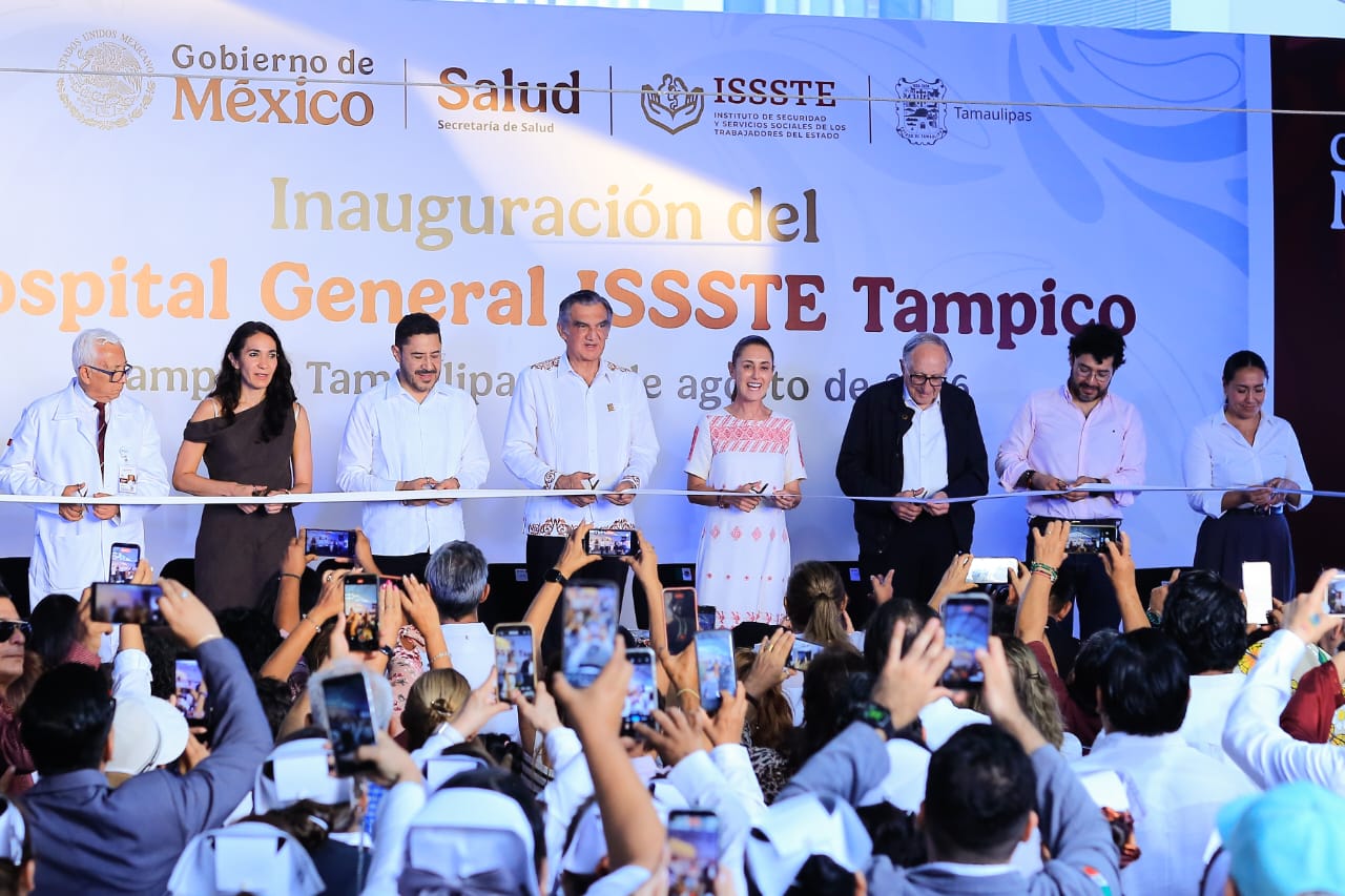 Inaugura presidenta Sheinbaum Hospital General del ISSSTE en Tampico