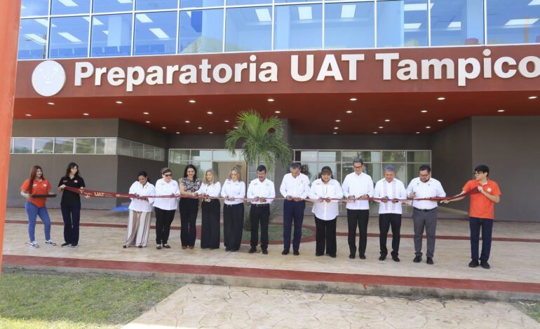 Inaugura Américo Preparatoria Tampico de la UAT; destaca consolidación de la universidad