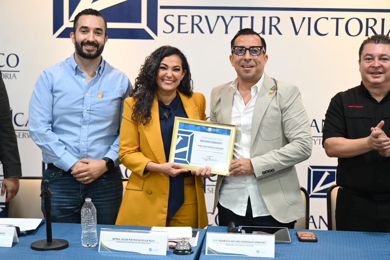 Senadora Olga Sosa Ruíz se reúne con CANACO Victoria