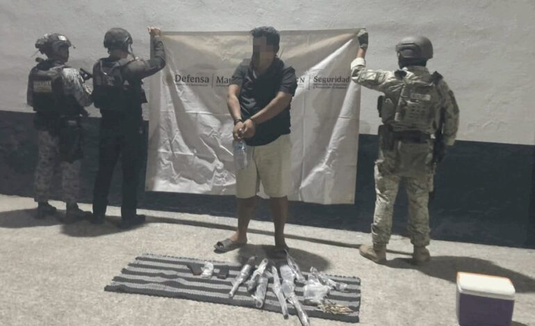 Detienen a una persona con tres armas largas en El Mante