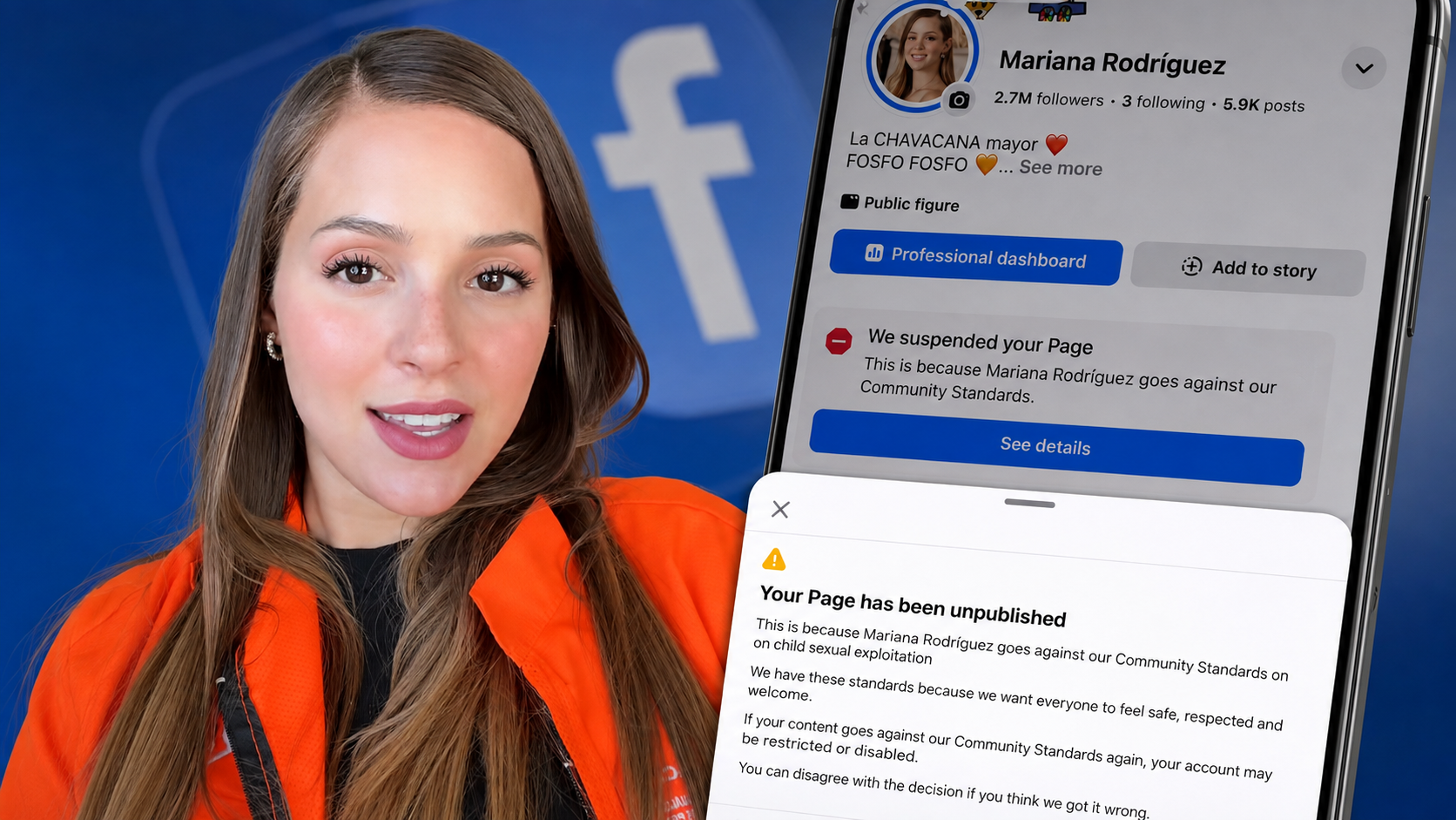 Eliminan Facebook de Mariana Rodríguez; acusa a “la vieja política”