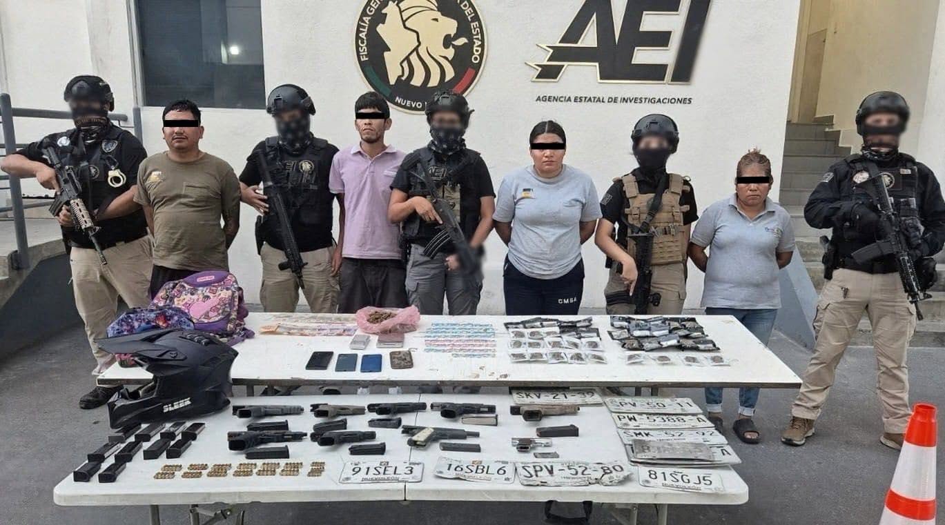 Detienen a cuatro con armas y drogas en Santa Catarina