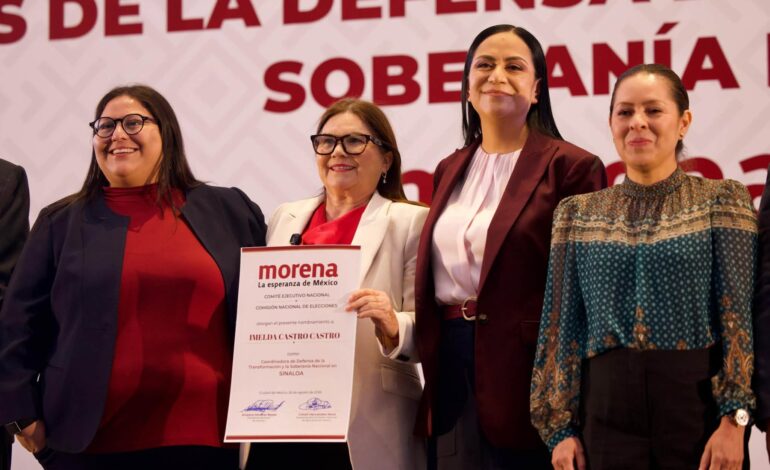 Designan a Imelda Castro coordinadora de la Defensa de la Transformación en Sinaloa