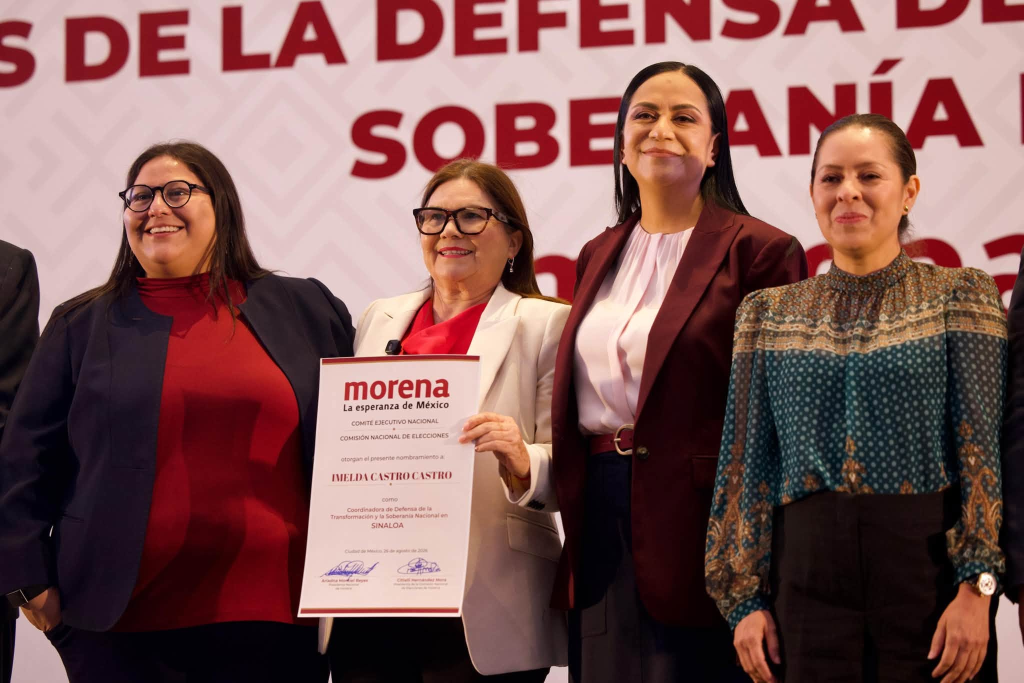 Designan a Imelda Castro coordinadora de la Defensa de la Transformación en Sinaloa