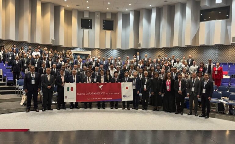 Fortalece Dámaso Anaya proyección global de la UAT en la Cumbre de Rectores en Japón