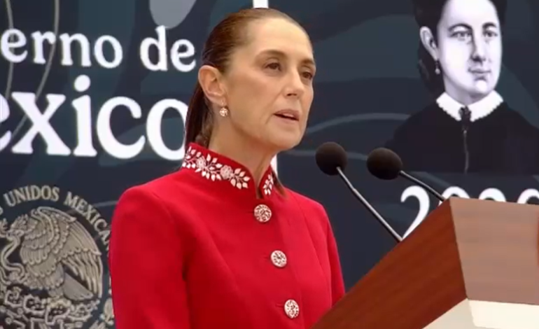 México no será colonia de nadie; tampoco se arrodilla ante nadie: Sheinbaum