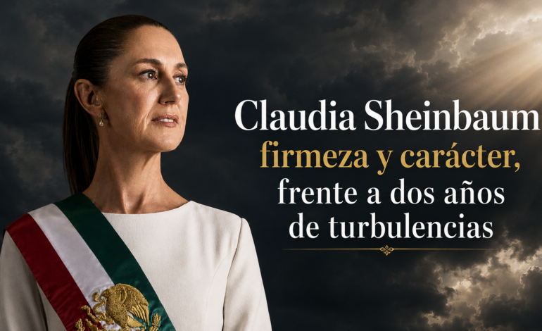 Claudia Sheinbaum: firmeza y carácter frente a dos años de turbulencias