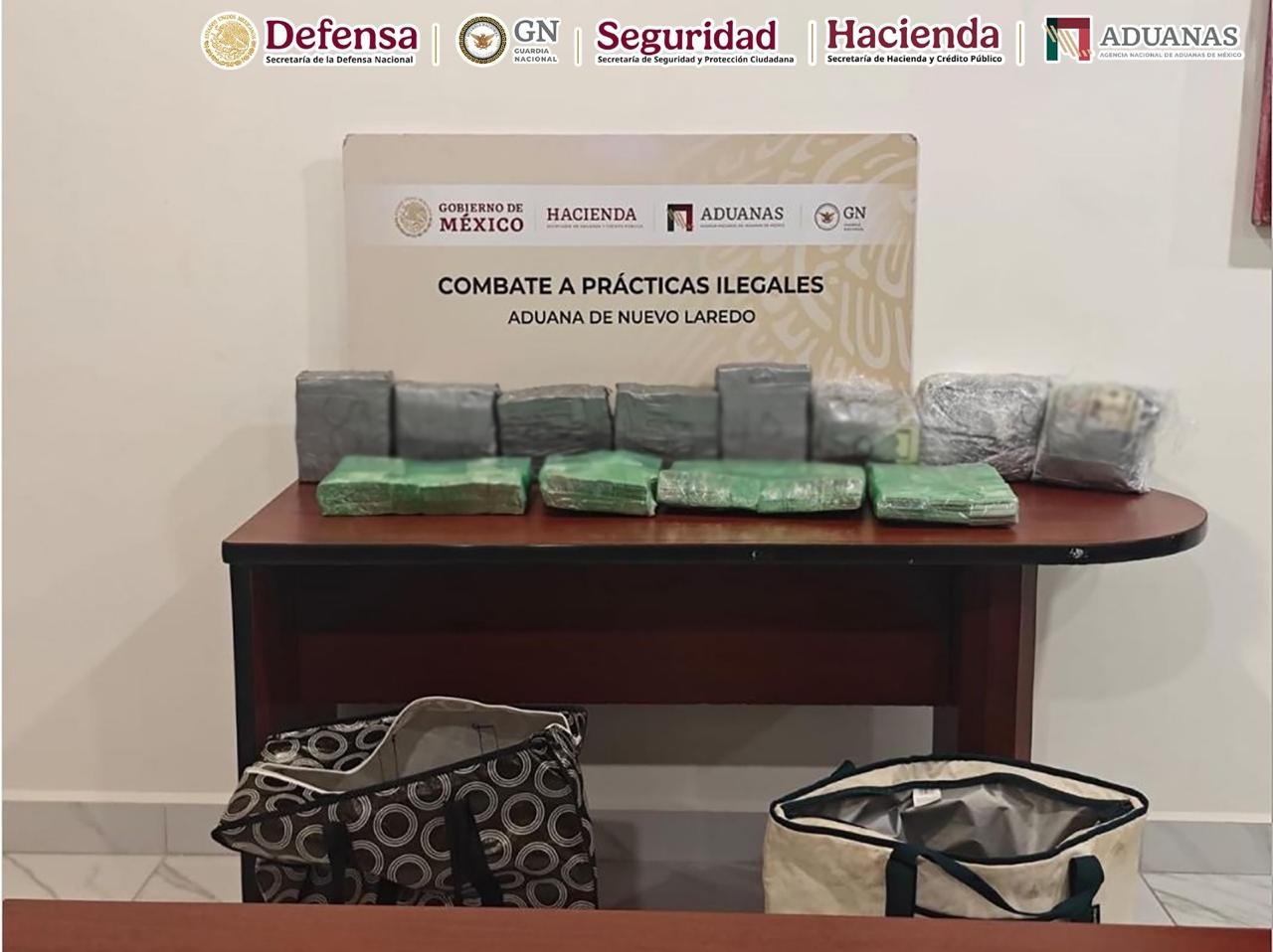 Detectan más de 769 mil dólares en la Aduana de Nuevo Laredo