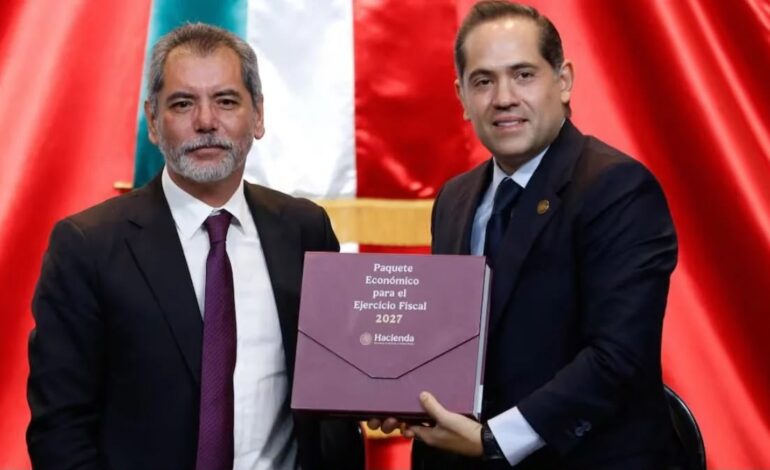Hacienda propone gasto histórico de 10.6 billones de pesos para 2027