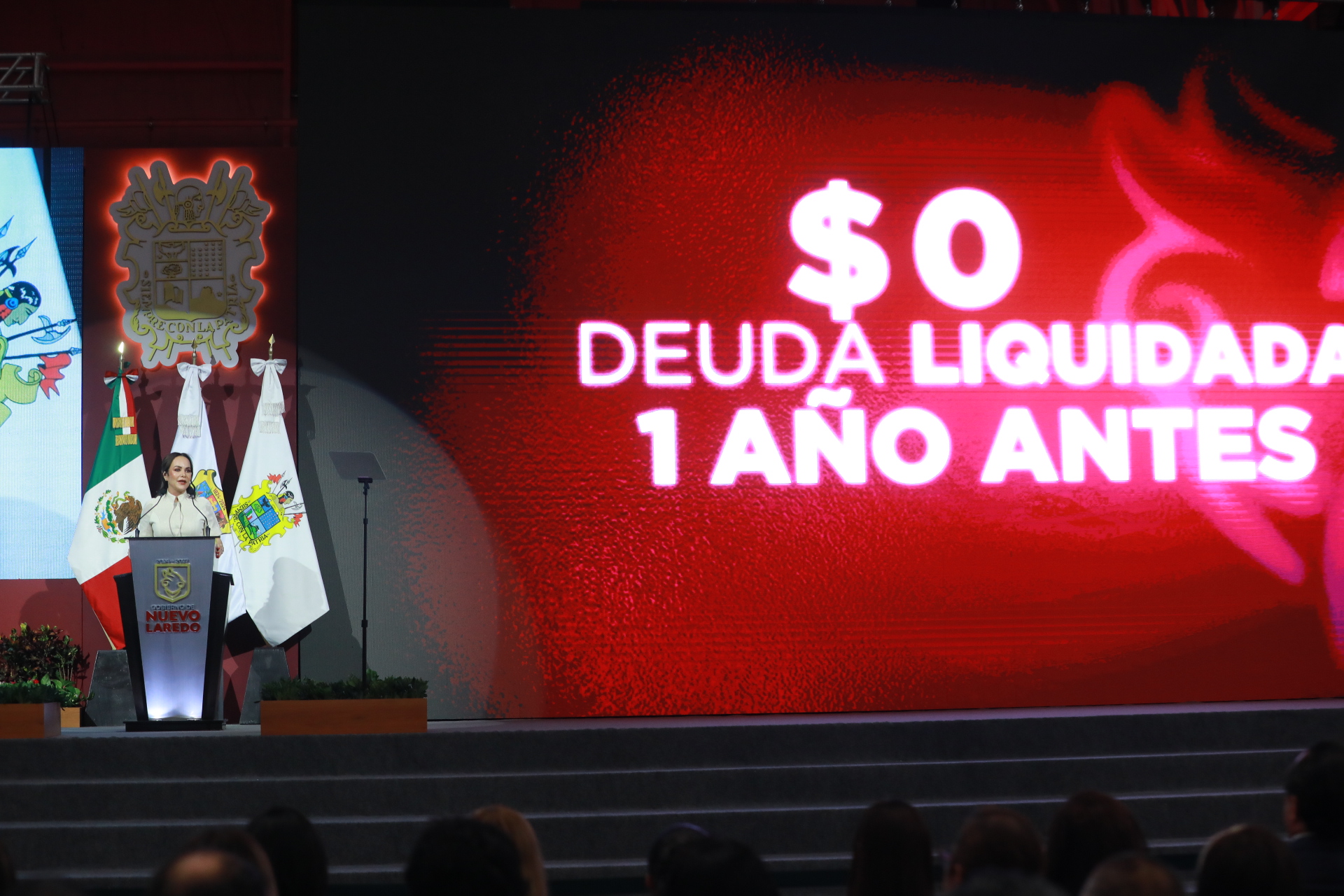 Carmen Lilia reporta liquidación de la deuda histórica de Nuevo Laredo