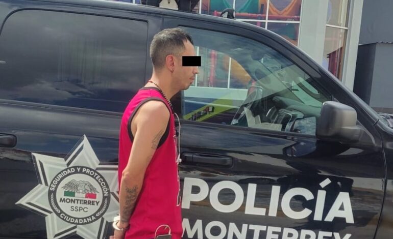 Detienen en Monterrey a hombre con orden de aprehensión por robo en Tamaulipas