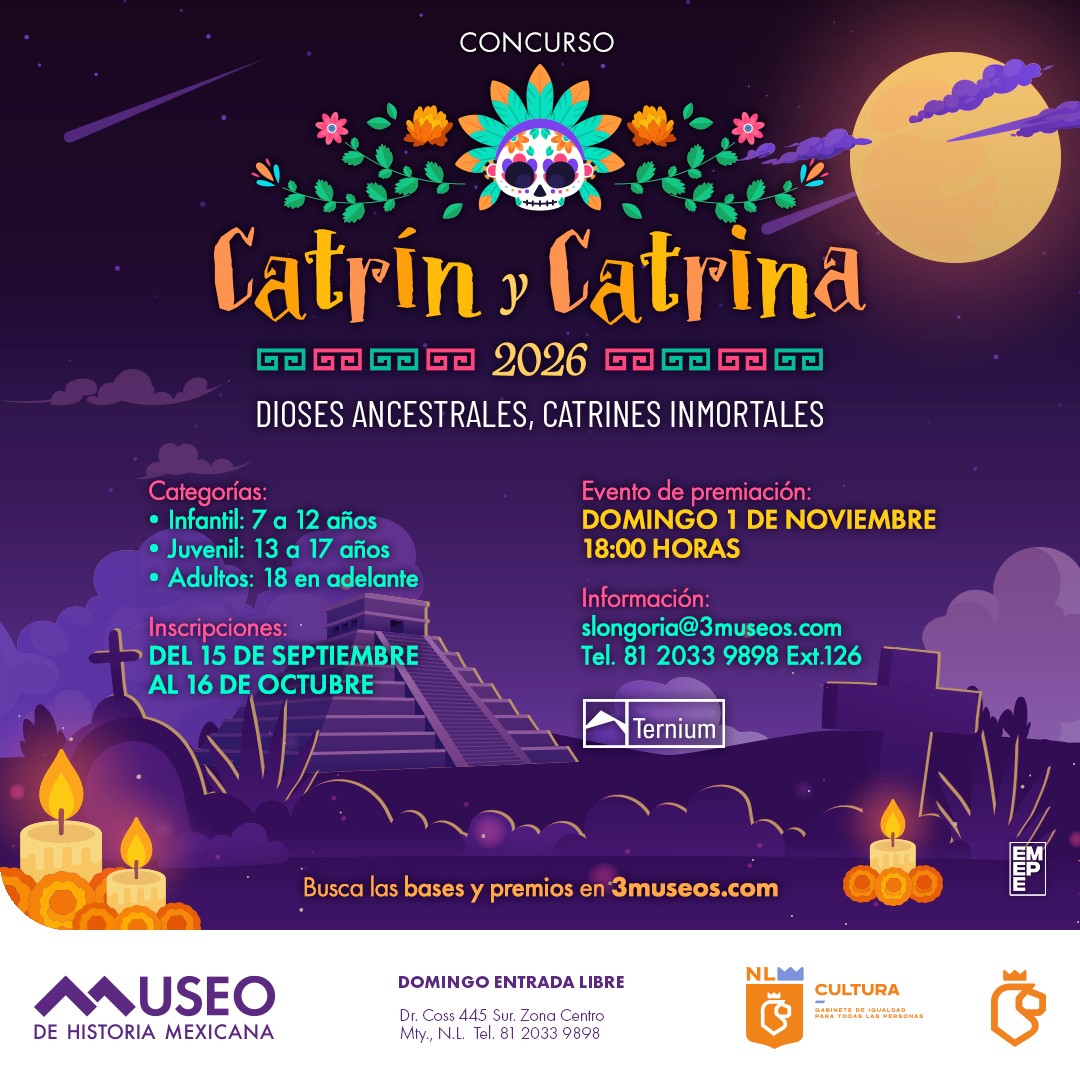 Abre Museo de Historia Mexicana convocatoria para Concurso de Catrín y Catrina 2026